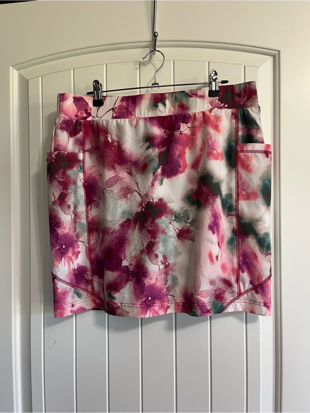 Chico's Zenergy Floral Print Golf Skirt Shorts Sz 1.5 Sz 10 Tennis Pickleball
